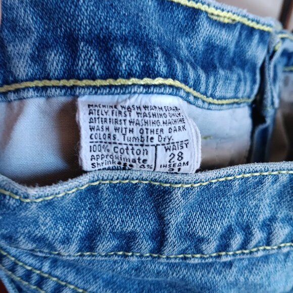 28x28 Vintage Mens Disco Bootcut Jeans 80's JC PENNEY embroidered POCKET DENIM - Picture 7 of 9